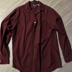 Polo Ralph Lauren Men's Dark Red Casual Shirt